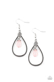 Ill Believe It ZEN I See It - Pink Earrings - Paparazzi Accessories Earrings Bedazzle Me Pretty Mobile Fashion Boutique