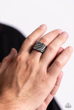 Illusion - Black Ring - Paparazzi Accessories Ring Bedazzle Me Pretty Mobile Fashion Boutique