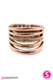 Im All In  - Copper Ring - Paparazzi Accessories Ring Bedazzle Me Pretty Mobile Fashion Boutique