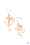 Im Always BRIGHT - Rose Gold Earrings - Paparazzi Accessories Earrings Bedazzle Me Pretty Mobile Fashion Boutique