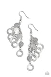 Im Always BRIGHT - Silver Earrings - Paparazzi Accessories Earrings Bedazzle Me Pretty Mobile Fashion Boutique