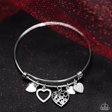 Im Yours - White Bracelet - Paparazzi Accessories Bracelet Bedazzle Me Pretty Mobile Fashion Boutique