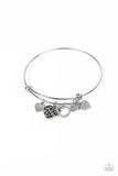 Im Yours - White Bracelet - Paparazzi Accessories Bracelet Bedazzle Me Pretty Mobile Fashion Boutique