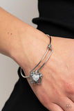 Im Yours - White Bracelet - Paparazzi Accessories Bracelet Bedazzle Me Pretty Mobile Fashion Boutique