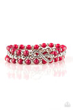 Immeasurably Infinite - Pink Bracelet - Paparazzi Accessories Bracelet Bedazzle Me Pretty Mobile Fashion Boutique