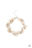 Imperfectly Perfect - Brown Bracelet - Paparazzi Accessories Bracelet Bedazzle Me Pretty Mobile Fashion Boutique