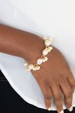 Imperfectly Perfect - Gold Bracelet - Paparazzi Accessories Bracelet Bedazzle Me Pretty Mobile Fashion Boutique
