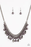 Imperial Idol - Black Necklace - Paparazzi Accessories Necklace Bedazzle Me Pretty Mobile Fashion Boutique