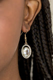 Imperial SHINE-ness - Gold Earrings - Paparazzi Accessories Earrings Bedazzle Me Pretty Mobile Fashion Boutique