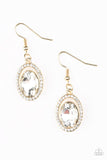 Imperial SHINE-ness - Gold Earrings - Paparazzi Accessories Earrings Bedazzle Me Pretty Mobile Fashion Boutique
