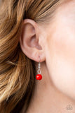 Impressive Edge - Red Necklace - Paparazzi Accessories Necklace Bedazzle Me Pretty Mobile Fashion Boutique
