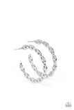 Impressive Innovation - Silver Earrings - Paparazzi Accessories Earrings Bedazzle Me Pretty Mobile Fashion Boutique