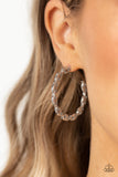 Impressive Innovation - Silver Earrings - Paparazzi Accessories Earrings Bedazzle Me Pretty Mobile Fashion Boutique