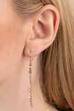 Impressively Icy - Gold Necklace - Paparazzi Accessories Necklace Bedazzle Me Pretty Mobile Fashion Boutique