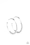 Imprinted Intensity - Silver Earrings - Paparazzi Accessories Earrings Bedazzle Me Pretty Mobile Fashion Boutique