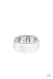 In a Scrape - Silver Ring - Paparazzi Accessories Ring Bedazzle Me Pretty Mobile Fashion Boutique