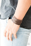In or OUTLAW - Brown Bracelet - Paparazzi Accessories Bracelet Bedazzle Me Pretty Mobile Fashion Boutique