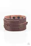 In or OUTLAW - Brown Bracelet - Paparazzi Accessories Bracelet Bedazzle Me Pretty Mobile Fashion Boutique