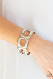 In OVAL Your Head - Silver Bracelet - Paparazzi Accessories Bracelet Bedazzle Me Pretty Mobile Fashion Boutique