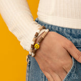 In SMILE - Brown Bracelet - Paparazzi Accessories Bracelet Bedazzle Me Pretty Mobile Fashion Boutique