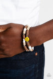 In SMILE - Brown Bracelet - Paparazzi Accessories Bracelet Bedazzle Me Pretty Mobile Fashion Boutique