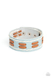 In the FRONTIER Running - Blue Bracelet - Paparazzi Accessories Bracelet Bedazzle Me Pretty Mobile Fashion Boutique