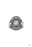 In The Limelight - Blue Ring - Paparazzi Accessories Ring Bedazzle Me Pretty Mobile Fashion Boutique