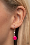 In the MEADOW of Nowhere - Pink Necklace - Paparazzi Accessories Necklace Bedazzle Me Pretty Mobile Fashion Boutique