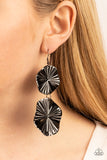 In Your Wildest FAN-tasy - Black Earrings - Paparazzi Accessories Earrings Bedazzle Me Pretty Mobile Fashion Boutique
