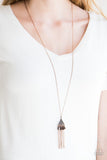Incan Idol - Copper Necklace - Paparazzi Accessories Necklace Bedazzle Me Pretty Mobile Fashion Boutique