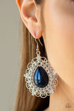Incredibly Celebrity - Blue Earrings - Paparazzi Accessories Earrings Bedazzle Me Pretty Mobile Fashion Boutique