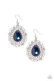 Incredibly Celebrity - Blue Earrings - Paparazzi Accessories Earrings Bedazzle Me Pretty Mobile Fashion Boutique
