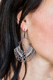 Indigenous Idol - Black Earrings - Paparazzi Accessories Earrings Bedazzle Me Pretty Mobile Fashion Boutique
