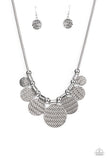 Indigenously Urban - Silver Necklace - Paparazzi Accessories Necklace Bedazzle Me Pretty Mobile Fashion Boutique
