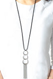 Industrial Conquest - Black Necklace - Paparazzi Accessories Necklace Bedazzle Me Pretty Mobile Fashion Boutique