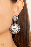 Industrial Fairytale - Pink Clip-On Earrings - Paparazzi Accessories Clip-On Bedazzle Me Pretty Mobile Fashion Boutique