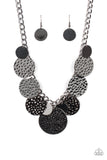 Industrial Grade Glamour - Black Necklace - Paparazzi Accessories Necklace Bedazzle Me Pretty Mobile Fashion Boutique