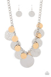Industrial Grade Glamour - Silver Necklace - Paparazzi Accessories Necklace Bedazzle Me Pretty Mobile Fashion Boutique