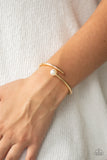 Industrial Impact - Gold Bracelet - Paparazzi Accessories Bracelet Bedazzle Me Pretty Mobile Fashion Boutique