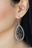 Industrial Incandescence - Black Earrings - Paparazzi Accessories Earrings Bedazzle Me Pretty Mobile Fashion Boutique
