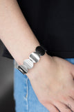 Industrial Influencer - Silver Bracelet - Paparazzi Accessories Bracelet Bedazzle Me Pretty Mobile Fashion Boutique