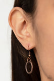 Industrial Intentions - Copper Necklace - Paparazzi Accessories Necklace Bedazzle Me Pretty Mobile Fashion Boutique