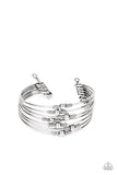 Industrial Intricacies - Silver Bracelet - Paparazzi Accessories Bracelet Bedazzle Me Pretty Mobile Fashion Boutique