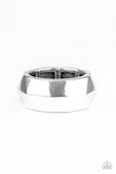 Industrial Mechanic - Silver Ring - Paparazzi Accessories Ring Bedazzle Me Pretty Mobile Fashion Boutique