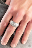 Industrial Mechanic - Silver Ring - Paparazzi Accessories Ring Bedazzle Me Pretty Mobile Fashion Boutique