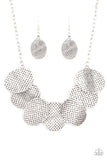 Industrial Wave - Silver Necklace - Paparazzi Accessories Necklace Bedazzle Me Pretty Mobile Fashion Boutique