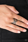 Infinite Fashion - Black Ring - Paparazzi Accessories Ring Bedazzle Me Pretty Mobile Fashion Boutique