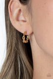 Infinite Incandescence - Gold Earrings - Paparazzi Accessories Earrings Bedazzle Me Pretty Mobile Fashion Boutique