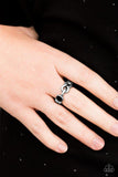 Infinite POSH-ibilities - Black Ring - Paparazzi Accessories Ring Bedazzle Me Pretty Mobile Fashion Boutique