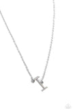 INITIALLY Yours - I - Multi Necklace - Paparazzi Accessories Necklace Bedazzle Me Pretty Mobile Fashion Boutique